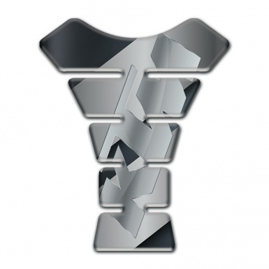 KTM Tank Pad Protector Model with Gray Diagonal Decoration Design 