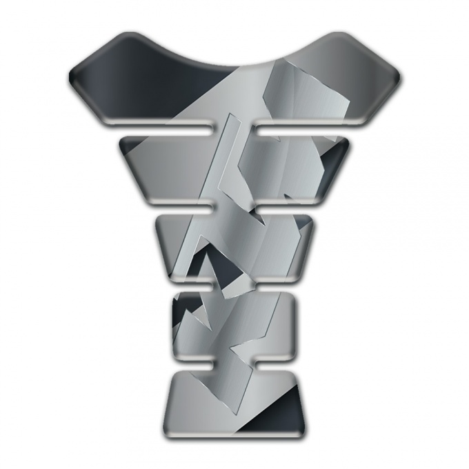 KTM Tank Pad Protector Model with Gray Diagonal Decoration Design 