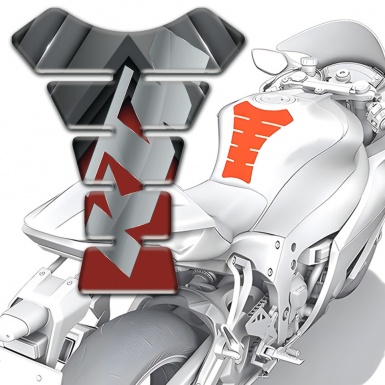 KTM Tank Guard Pads Model with Red Gray Design 