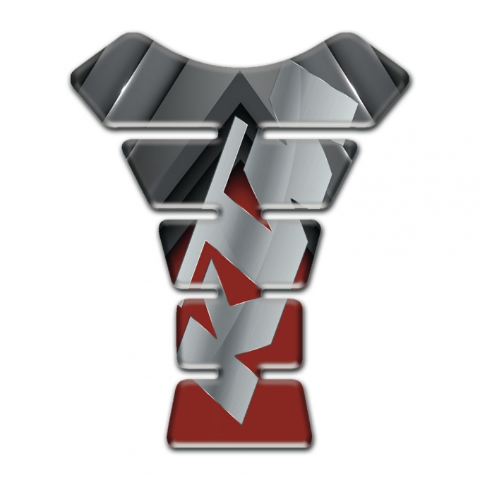 KTM Tank Guard Pads Model with Red Gray Design 