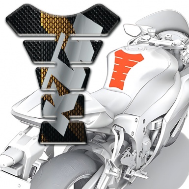 KTM Tank Fuse Model with black Brown decoration 