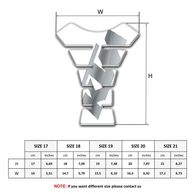 KTM Tank Protector White Base Gray Logo 