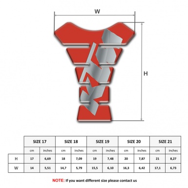 KTM Tank Pad Protector Red Base Gray Logo 