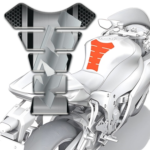 KTM Tank Pad Protector Gray Black Elements Design 