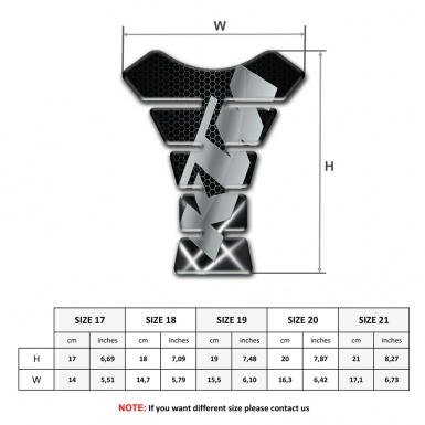 KTM Tank Pad Protector Crossed Lights Base and Gray logo 