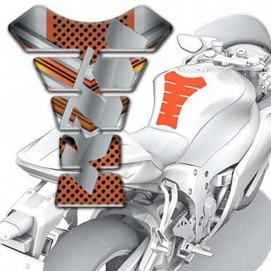 KTM Tank Pad Protector Copper Gray Design Model 