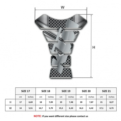 KTM Tank Fuse Gray Design Anti Slip Sticker 