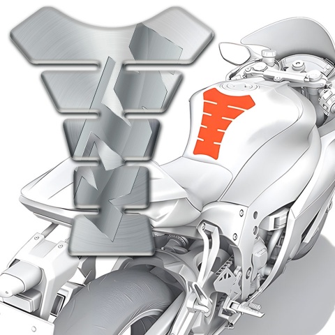 KTM Tank Guard Pads Model with Silver Design 