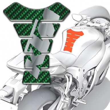 KTM Tank Protector Model with Green Carbon Design