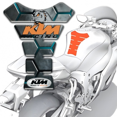 KTM Tank Protector Stylish Design with Dog Logo 