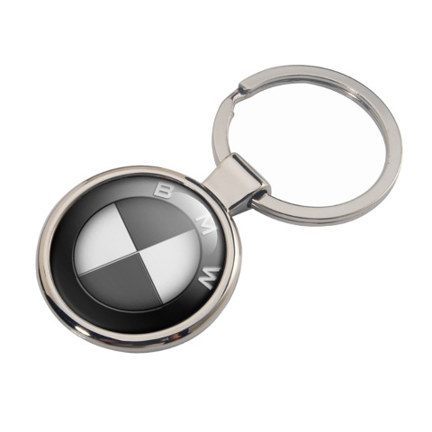BMW Key Fob Metal Black Graphite White Logo