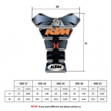 KTM Tank Protector Torn Base Effect Dod Logo Edition