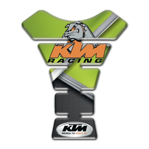 KTM Tank Pad Motorbike Green Black Base and Dog Logo Edition 