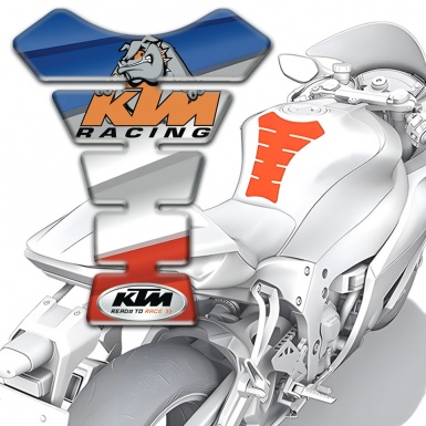 KTM Tank Guard Pads Colorful Base Dod Logo edition 