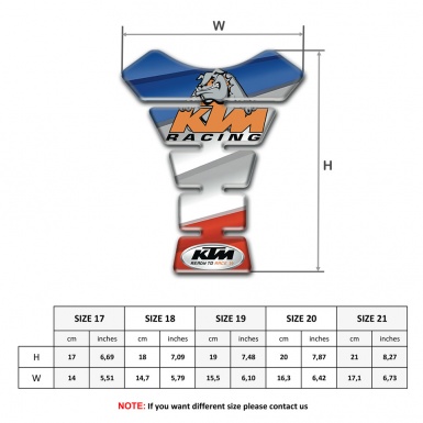 KTM Tank Guard Pads Colorful Base Dod Logo edition 