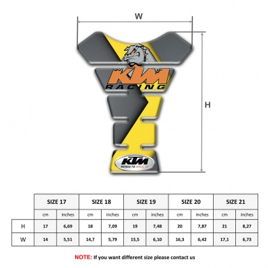 KTM Tank Fuse Gray Yellow Base Dog Logo Edition 