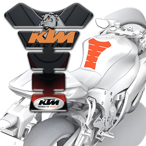 KTM Tank Pad Motorbike High-Quality  Design with Dog Logo 