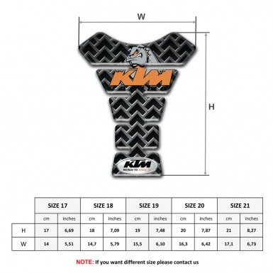 KTM Tank Fuse Design with Metal Grid Effect 