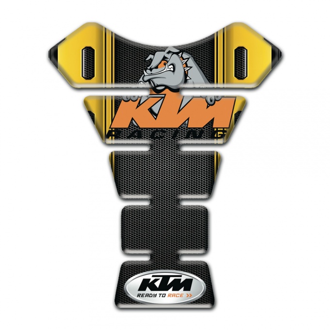 KTM Tank Pad Motorbike Dewsign with Yellow Black Decoration 