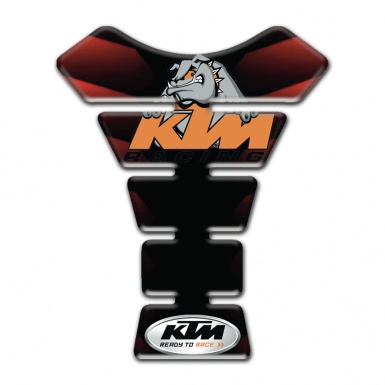 KTM Tank Guard Pads Design with Red Black Mixed Colors 