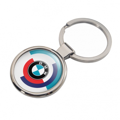 BMW Alpina Keychain Metal White Color Logo Edition