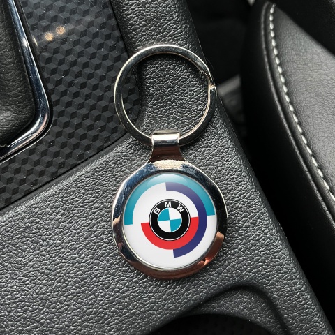 BMW Alpina Keychain Metal White Color Logo Edition