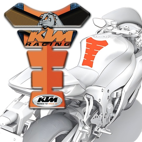 KTM Tank Protector Design with Orange Nuances Decoration 