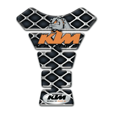 KTM Tank Fuse Large Grid Base Racing Logo 