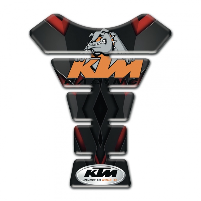 KTM Tank Protector Animation Dog Logo with Racing Motive 