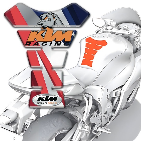 KTM Tank Guard Pads Multicolored Patterns with Racing Logo 