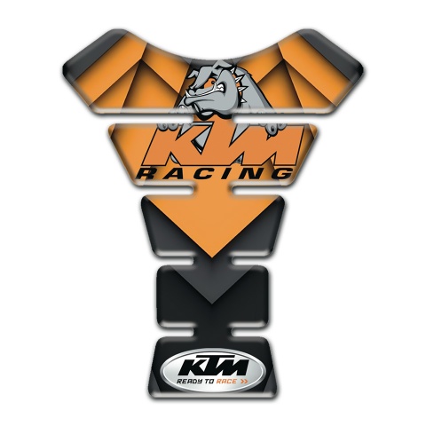 KTM Tank Guard Pads Racing Logo Style and Orange Black Decoration 