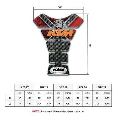 KTM Tank Pad Motorbike Racing Logo High End Model 