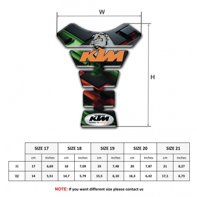 KTM Tank Pad Motorbike Amazing 3D Decoration Model 