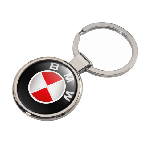 BMW Metal Fob Chain Black Red White Logo Edition