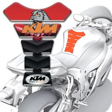 KTM Tank Protector Edition with Red Black Print 