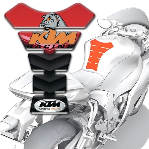 KTM Tank Protector Edition with Red Black Print 