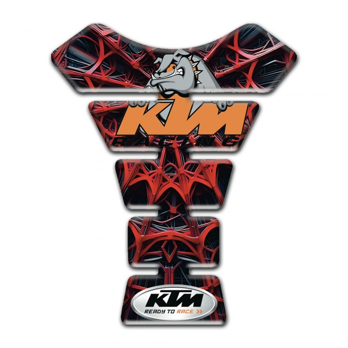KTM Tank Guard Pads Edition with 3D Red Spider Web Print 