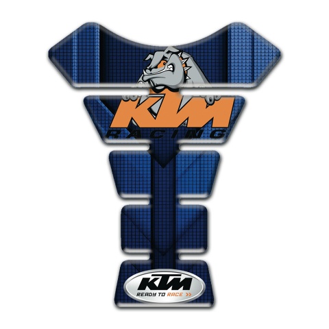 KTM Tank Pad Protector Blue Parts Base and Animation Dog Logo 