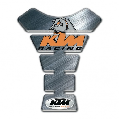 KTM Tank Pad Motorbike Polished Metal Effect 