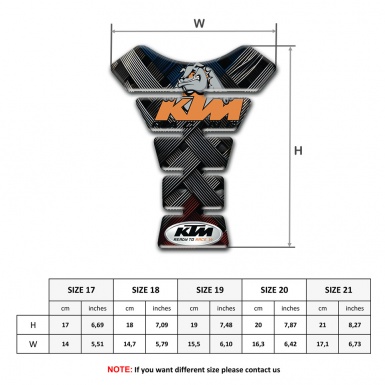 KTM Tank Pad ProtectorEdition with Crossed Belts Effect 
