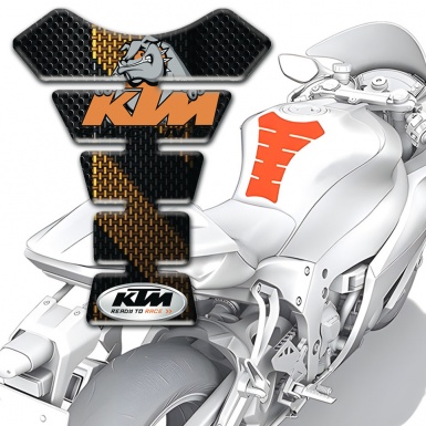 KTM Tank Fuse Version with Black Brown Decoration 