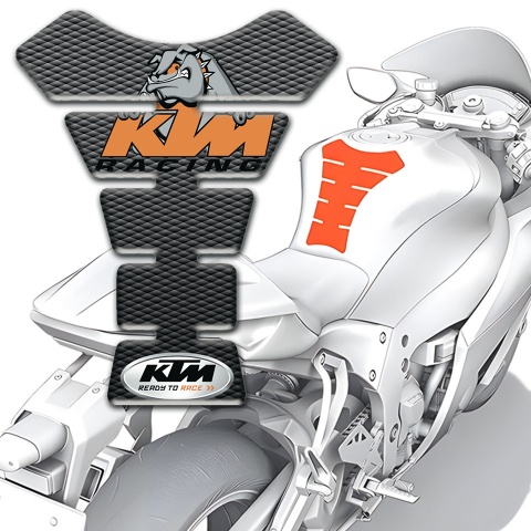 KTM Tank Fuse Version with Dark Flakes Decoration 