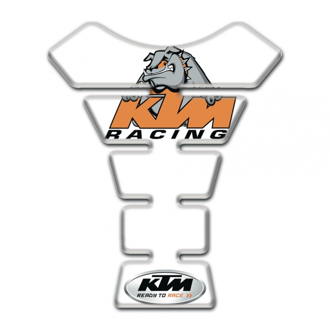 KTM Tank Protector White Print Version 