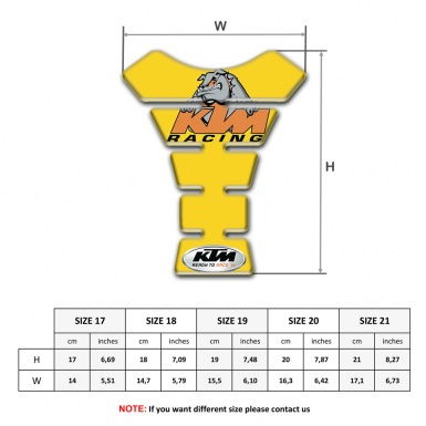 KTM Tank Fuse Yellow Print Version 