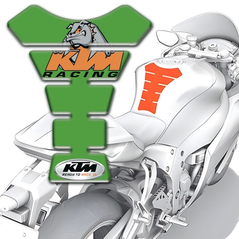 KTM Tank Pad Motorbike Green Print Version 