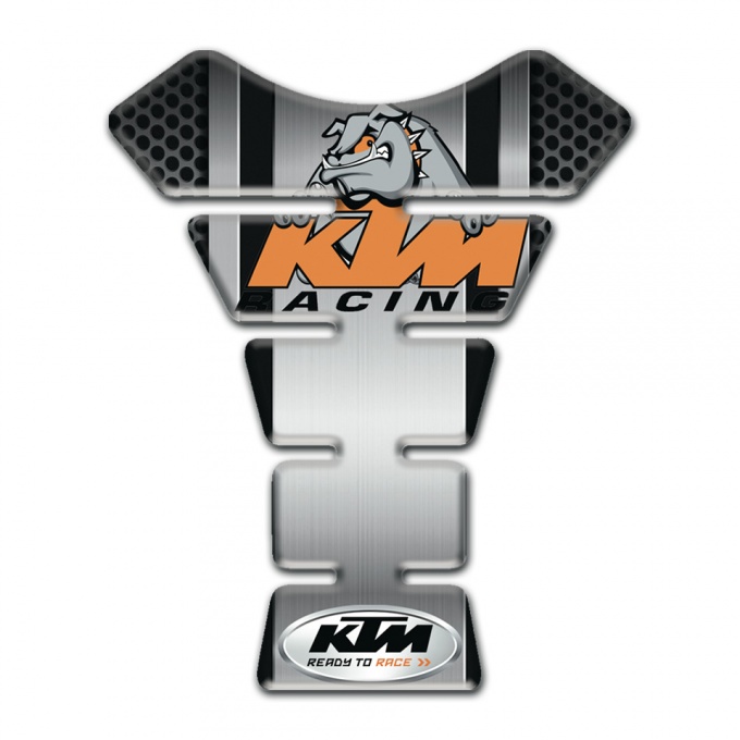 KTM Tank Pad Protector Center Metal Panel Base and Animation Dog Logo