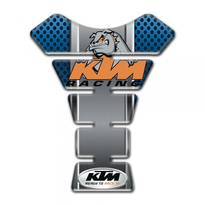 KTM Tank Protector Blue Perforated Surface Motive 