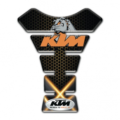 KTM Tank Guard Pads Crossed Orange Lights Edition 