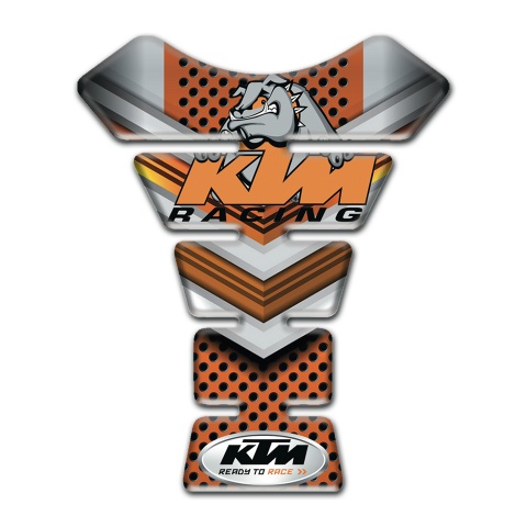 KTM Tank Protector Copper Gray Decoration and Animation Dog Logo 