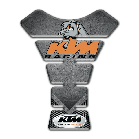 KTM Tank Pad Protector Scratched Stone Base Cartoon Dog Logo 